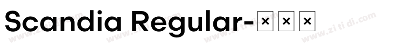 Scandia Regular字体转换